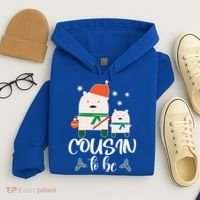 Cousin To Be Polar Bear Christmas Shower Cool Gift Hoodie thumb 4