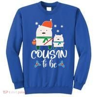 Cousin To Be Polar Bear Christmas Shower Cool Gift Sweatshirt thumb 0