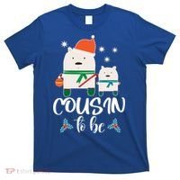 Cousin To Be Polar Bear Christmas Shower Cool Gift T-Shirt thumb 0