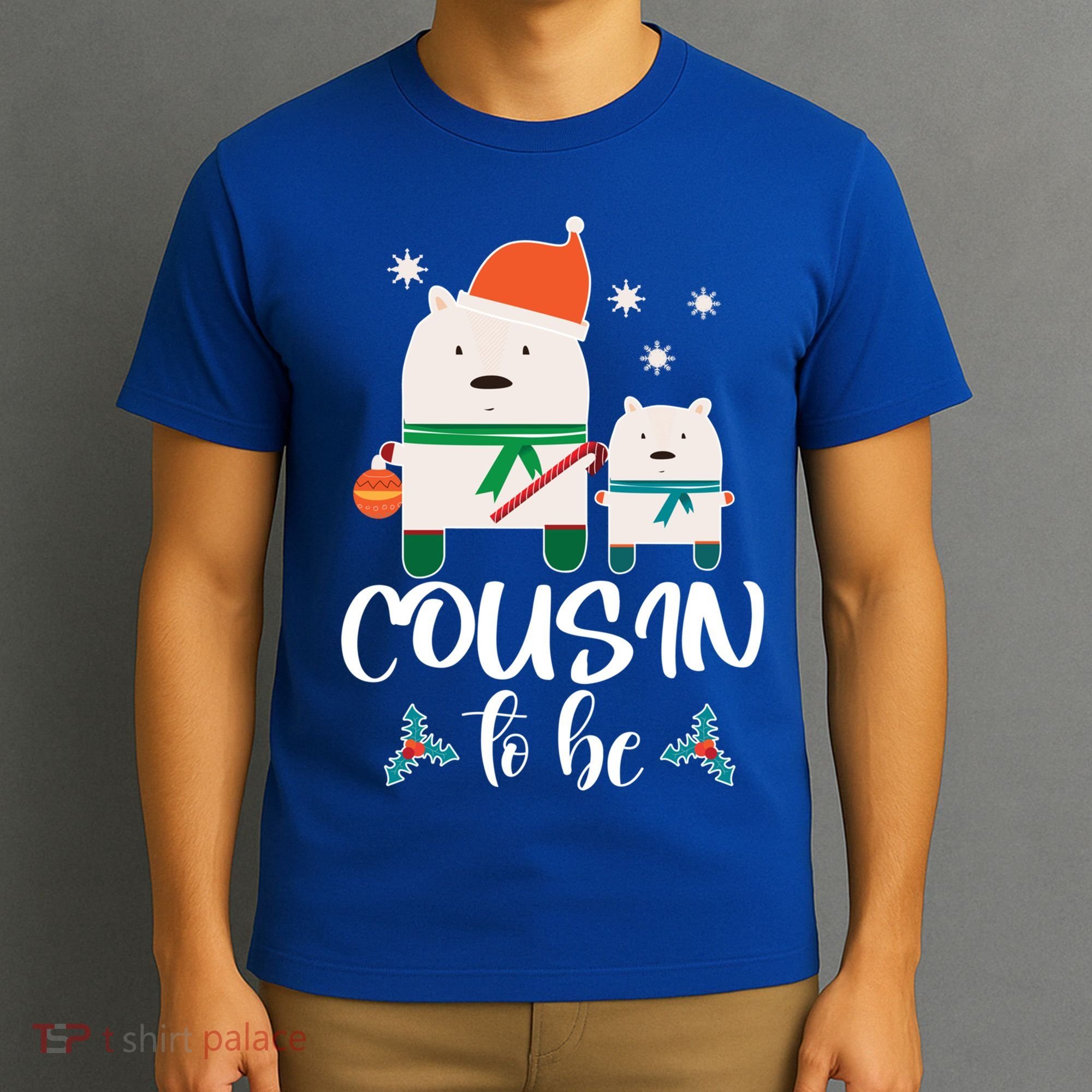 Cousin To Be Polar Bear Christmas Shower Cool Gift T-Shirt