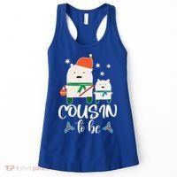 Cousin To Be Polar Bear Christmas Shower Cool Gift Women's Tank Top thumb 0