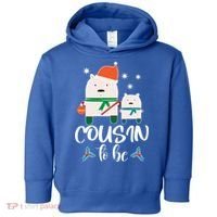 Cousin To Be Polar Bear Christmas Shower Cool Gift Toddler Hoodie thumb 0
