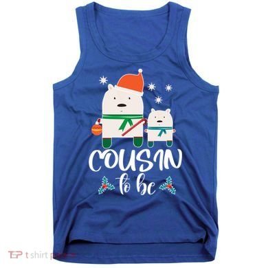 Cousin To Be Polar Bear Christmas Shower Cool Gift Tank Top