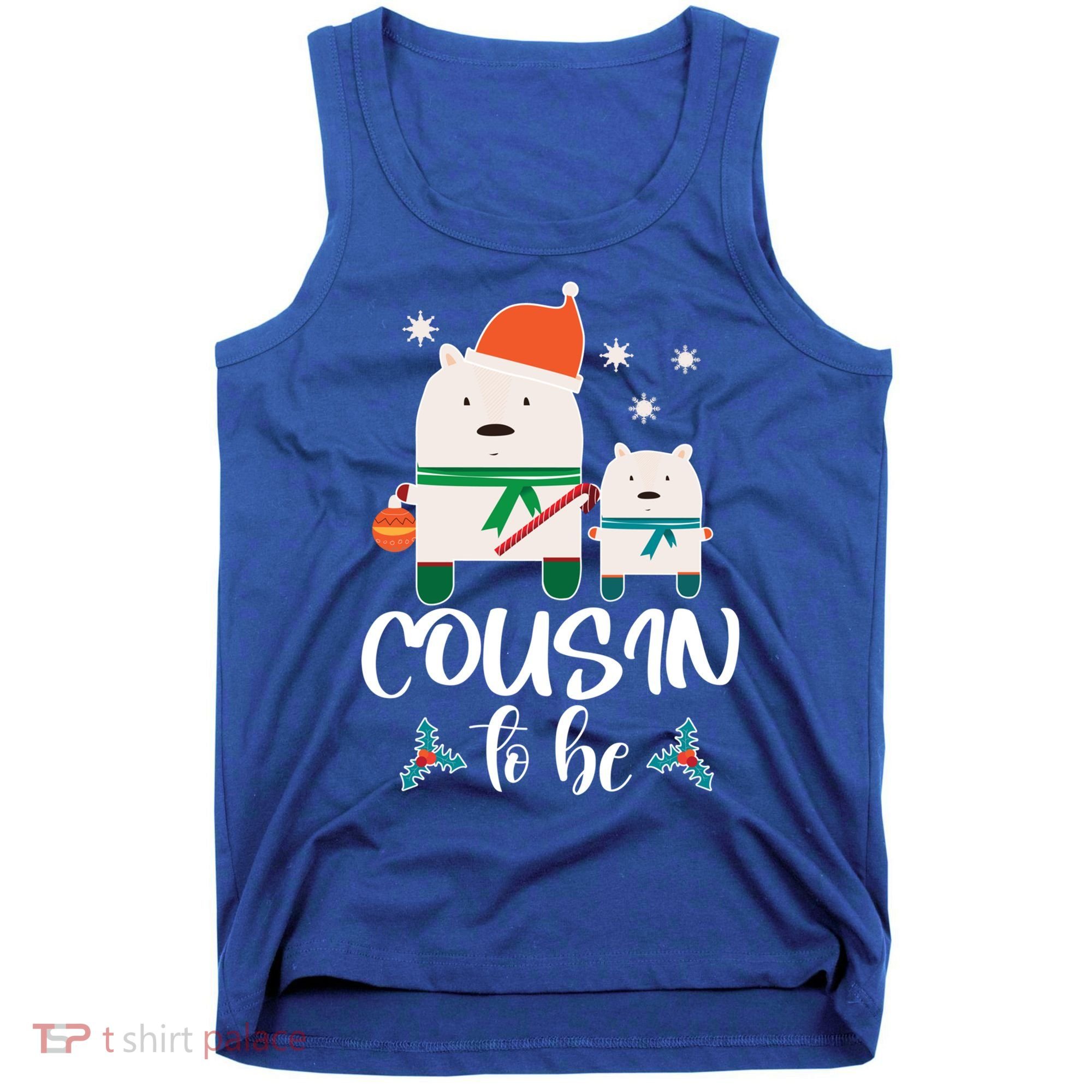 Cousin To Be Polar Bear Christmas Shower Cool Gift Tank Top