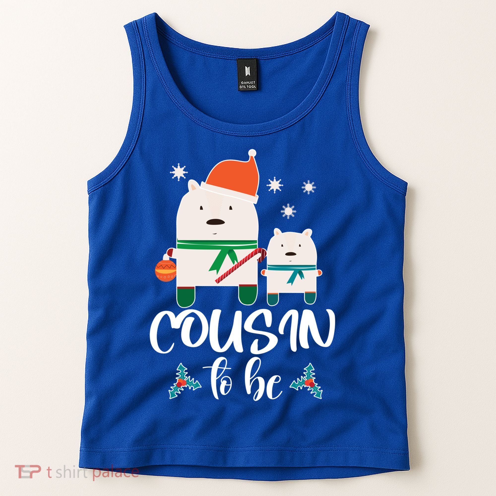 Cousin To Be Polar Bear Christmas Shower Cool Gift Tank Top