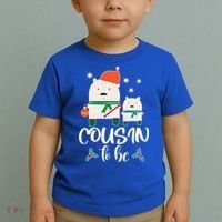 Cousin To Be Polar Bear Christmas Shower Cool Gift Toddler T-Shirt thumb 2