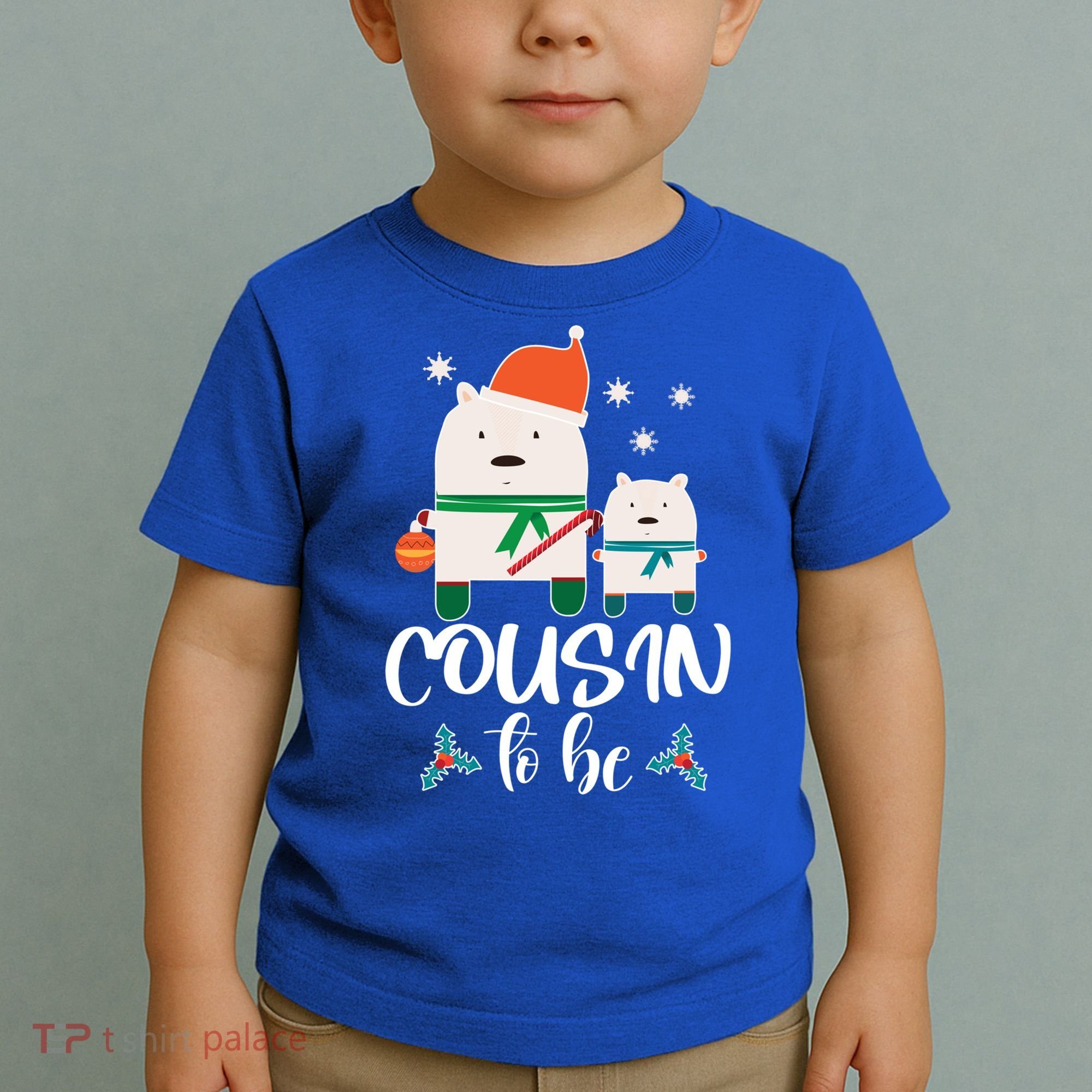 Cousin To Be Polar Bear Christmas Shower Cool Gift Toddler T-Shirt