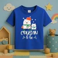 Cousin To Be Polar Bear Christmas Shower Cool Gift Toddler T-Shirt thumb 3