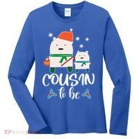 Cousin To Be Polar Bear Christmas Shower Cool Gift Women's Long Sleeve Shirt thumb 0