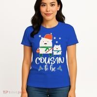 Cousin To Be Polar Bear Christmas Shower Cool Gift Women's T-Shirt thumb 4