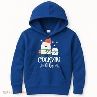 Cousin To Be Polar Bear Christmas Shower Cool Gift Kids Hoodie thumb 0