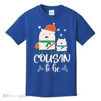 Cousin To Be Polar Bear Christmas Shower Cool Gift Kids T-Shirt thumb 0
