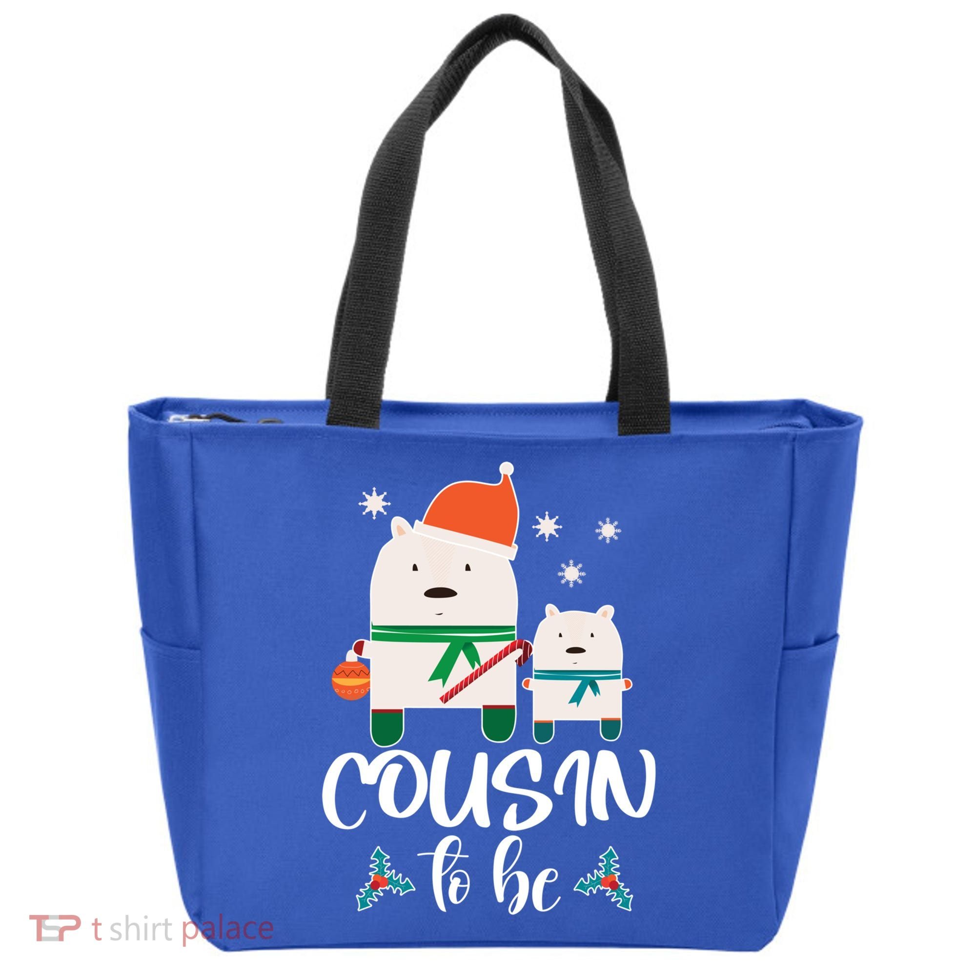 Cousin To Be Polar Bear Christmas Shower Cool Gift Tote Bag