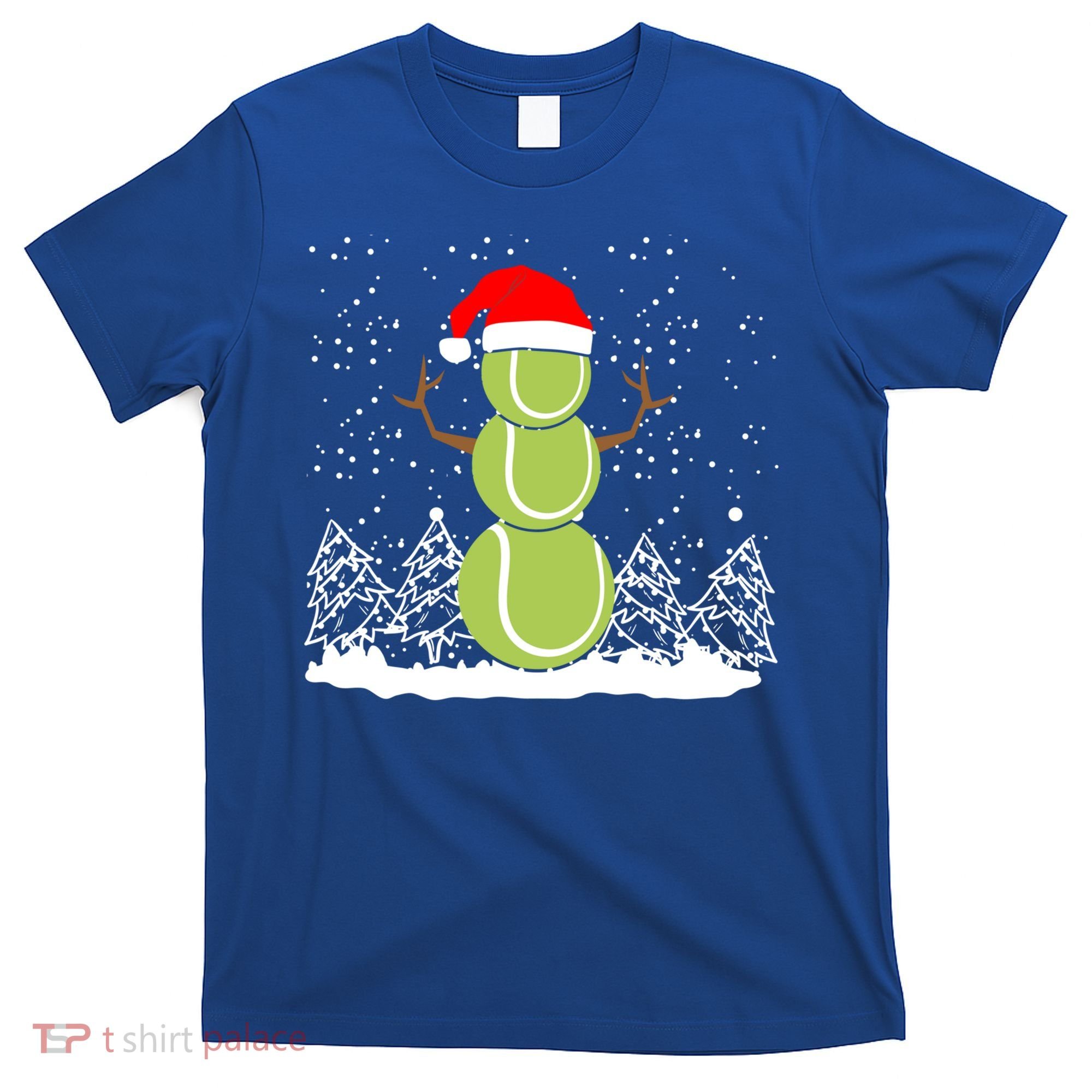Christmas Tennis Balls Snow Xmas Sports Player Fanatic Cute Gift T-Shirt