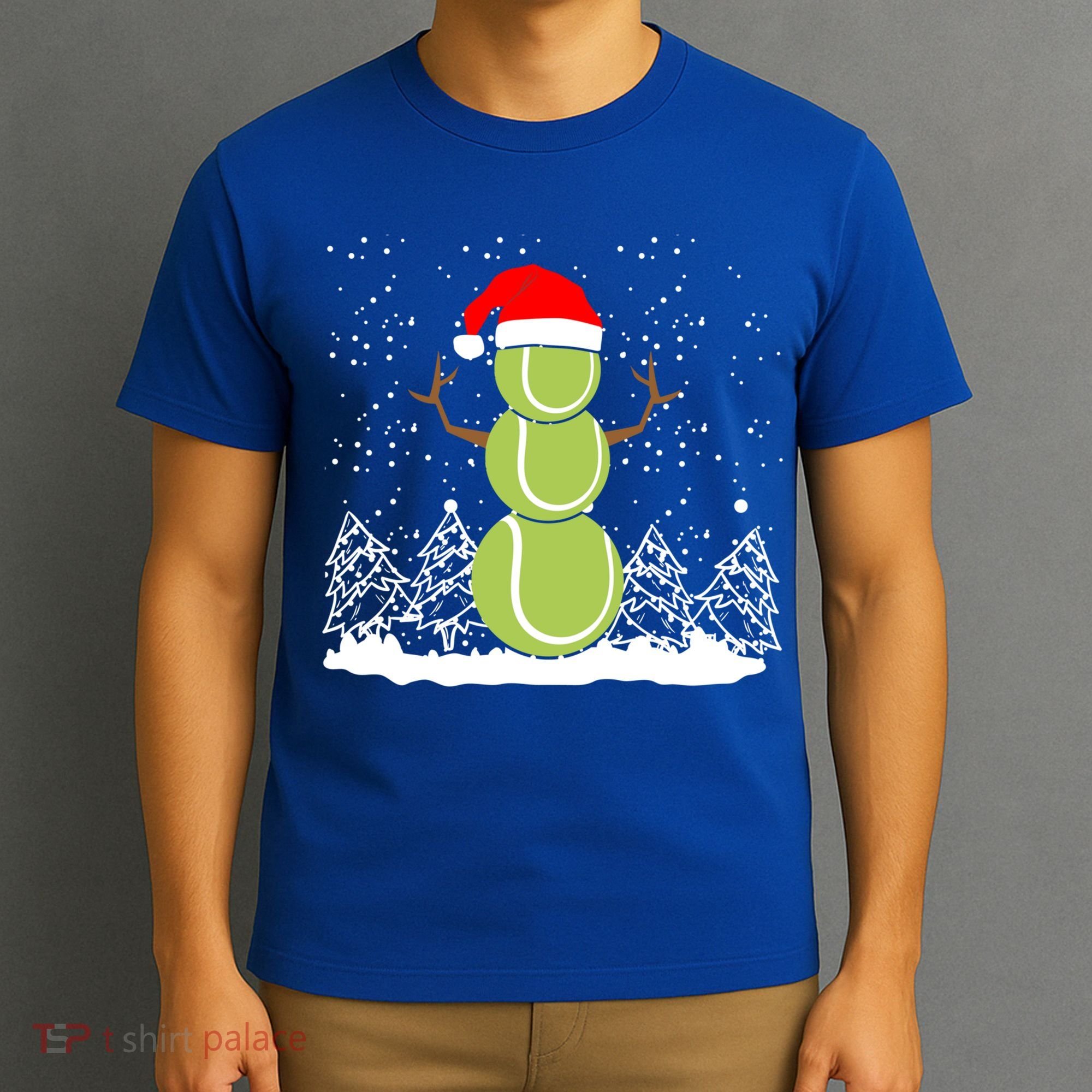 Christmas Tennis Balls Snow Xmas Sports Player Fanatic Cute Gift T-Shirt