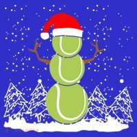 Christmas Tennis Balls Snow Xmas Sports Player Fanatic Cute Gift T-Shirt thumb 7