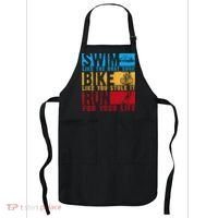 Cool Triathlon Boat Swim Bike Run Triathlete Apron thumb 0