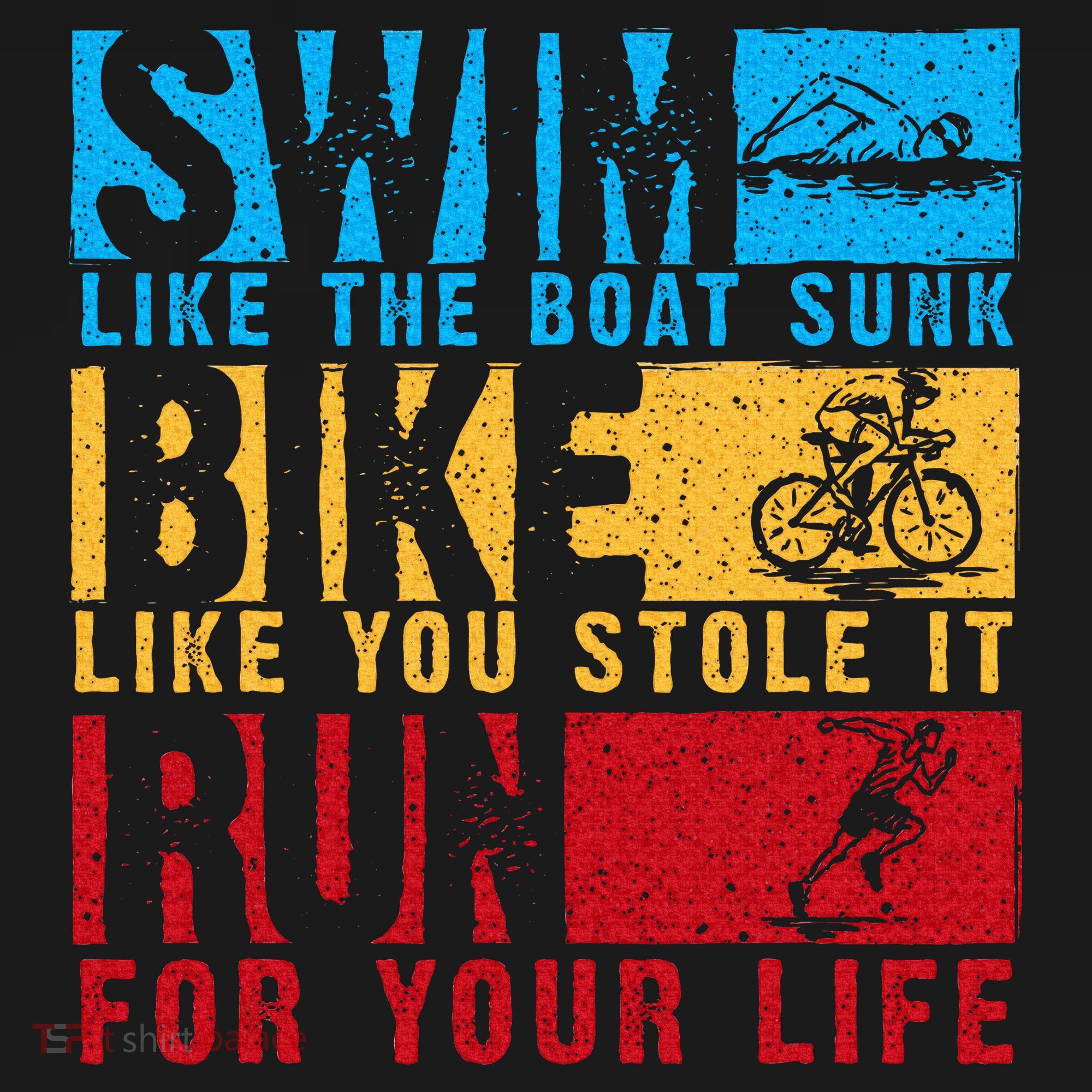 Cool Triathlon Boat Swim Bike Run Triathlete Women's Tank Top