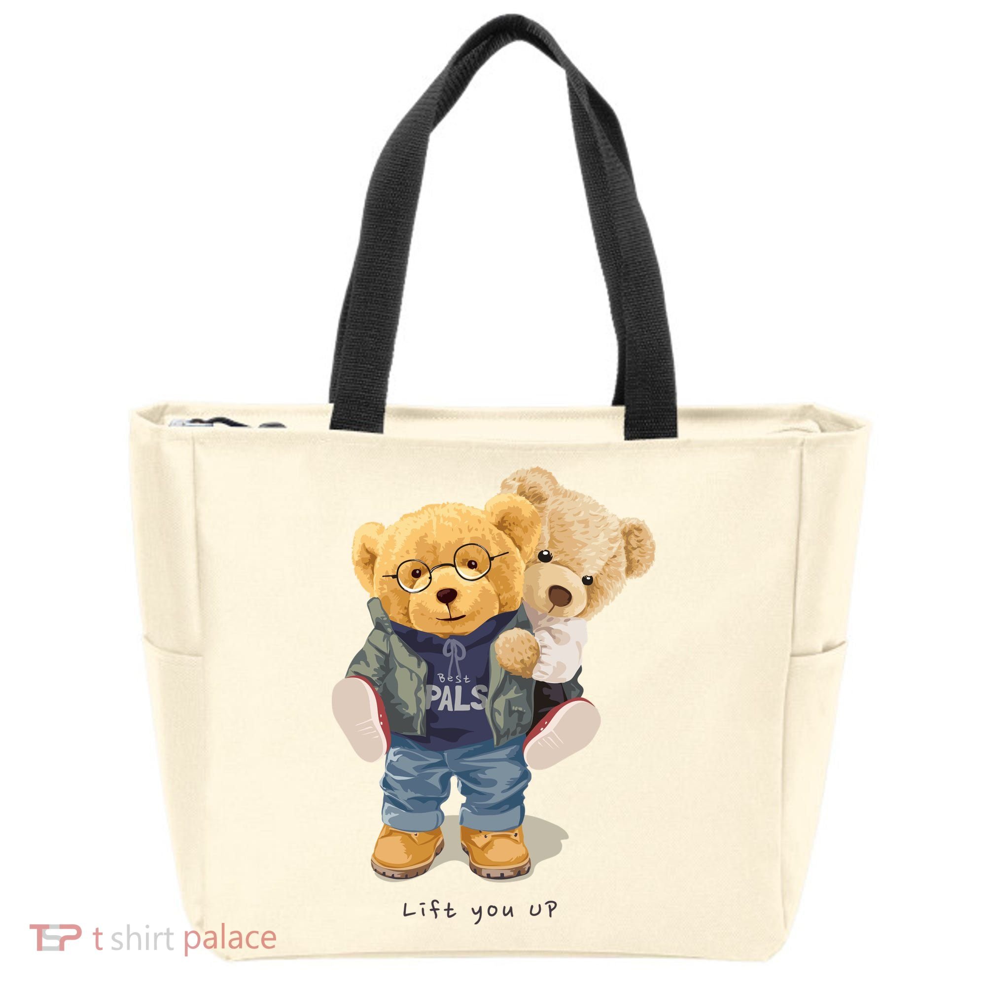 Cute Teddy Bear Lift You Up Tote Bag