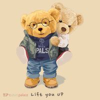 Cute Teddy Bear Lift You Up Tote Bag thumb 4