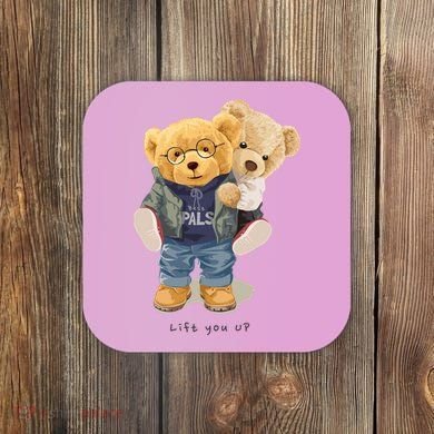 Cute Teddy Bear Lift You Up Coaster