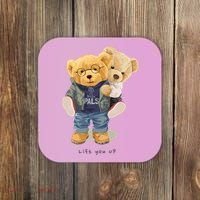 Cute Teddy Bear Lift You Up Coaster thumb 0