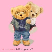 Cute Teddy Bear Lift You Up Coaster thumb 2