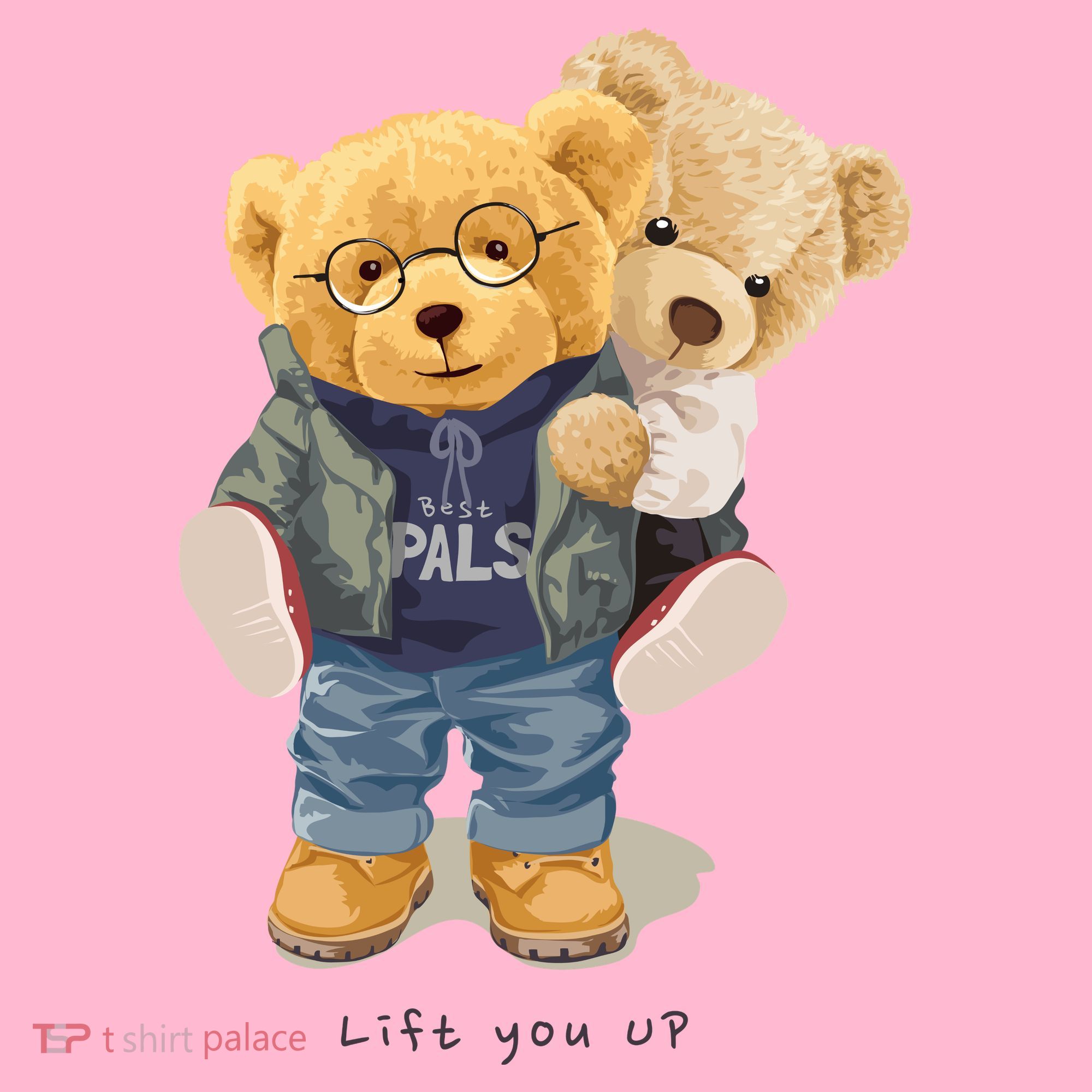 Cute Teddy Bear Lift You Up Coaster
