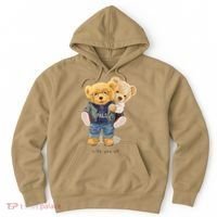 Cute Teddy Bear Lift You Up Hoodie thumb 0