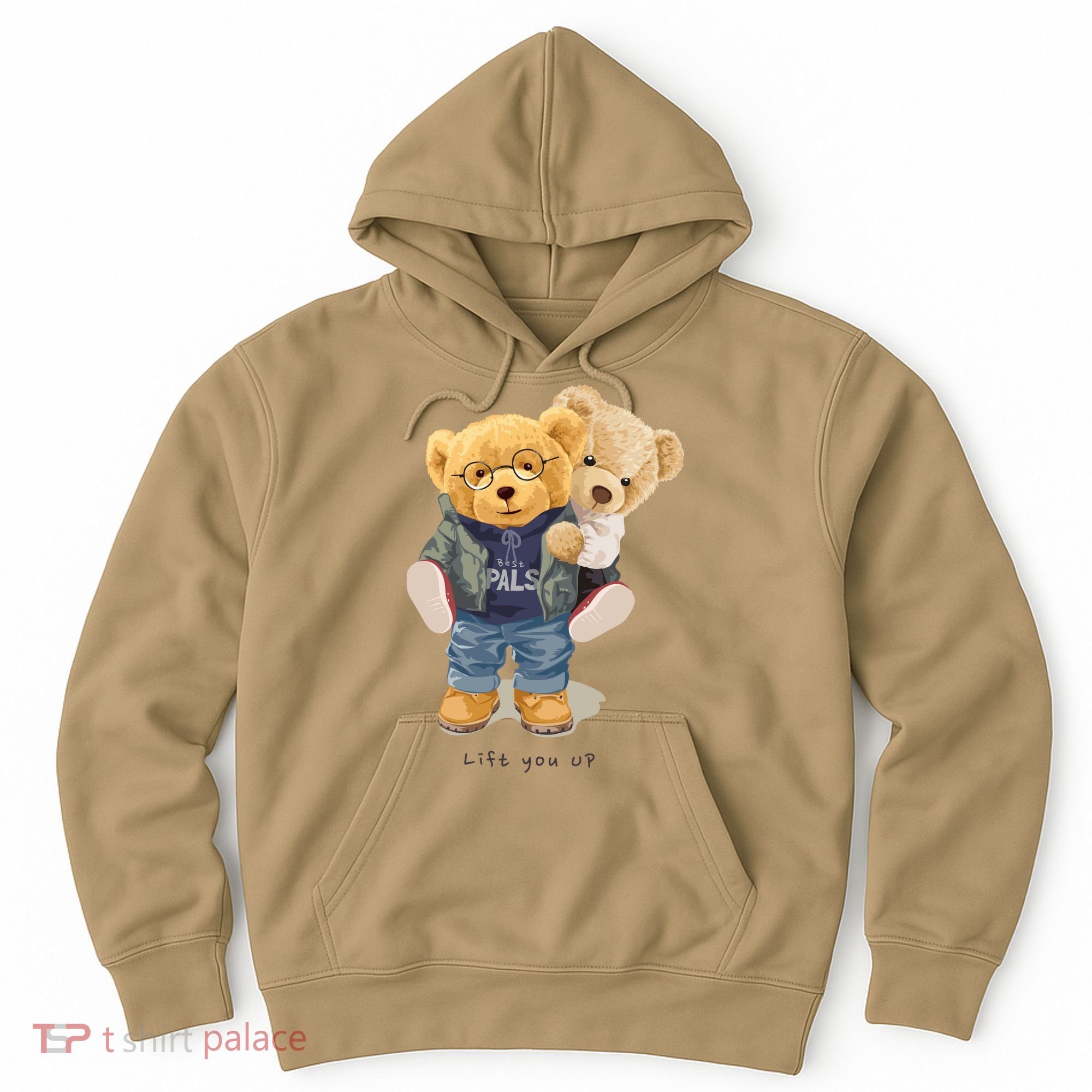 Cute Teddy Bear Lift You Up Hoodie