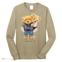 Cute Teddy Bear Lift You Up Long Sleeve Shirt thumb 0
