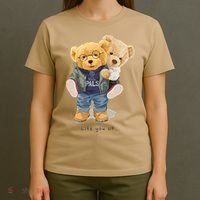 Cute Teddy Bear Lift You Up T-Shirt thumb 4