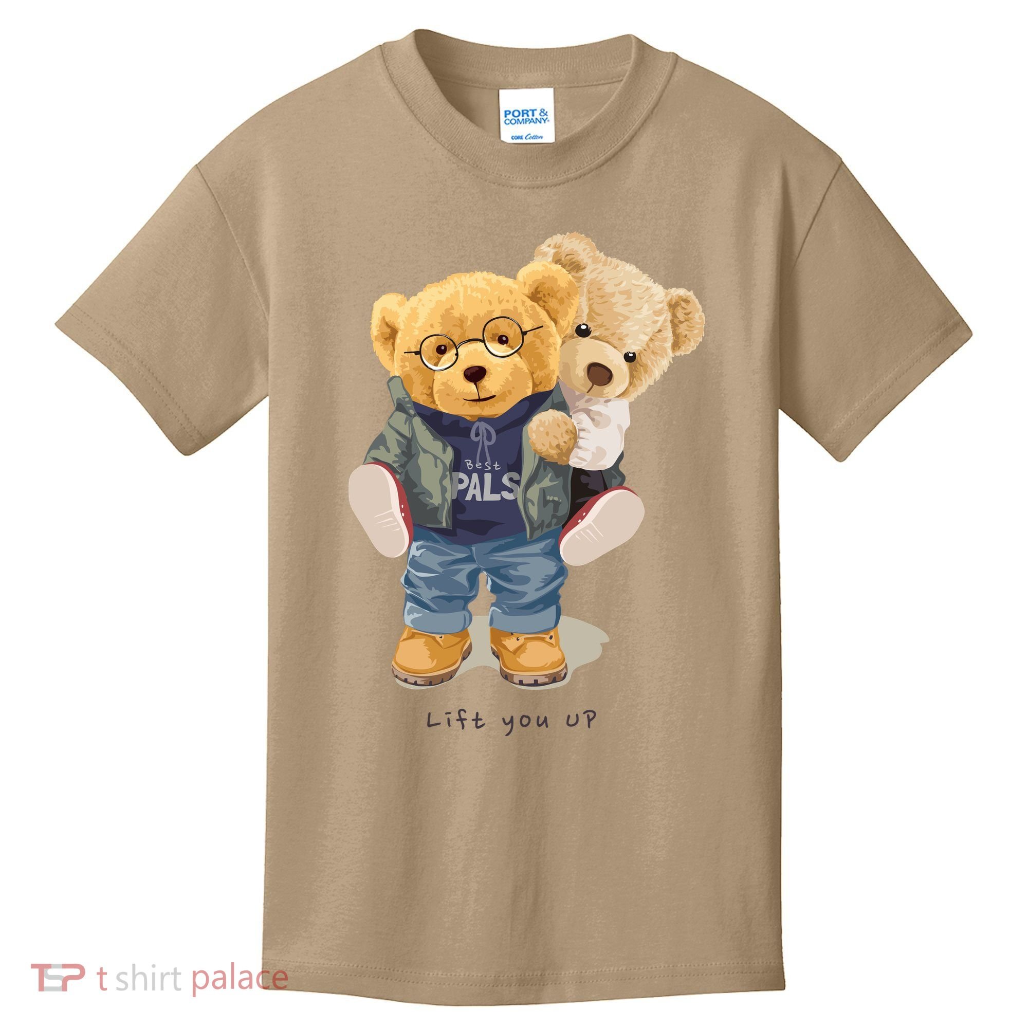 Cute Teddy Bear Lift You Up Kids T-Shirt