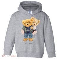 Cute Teddy Bear Lift You Up Toddler Hoodie thumb 0