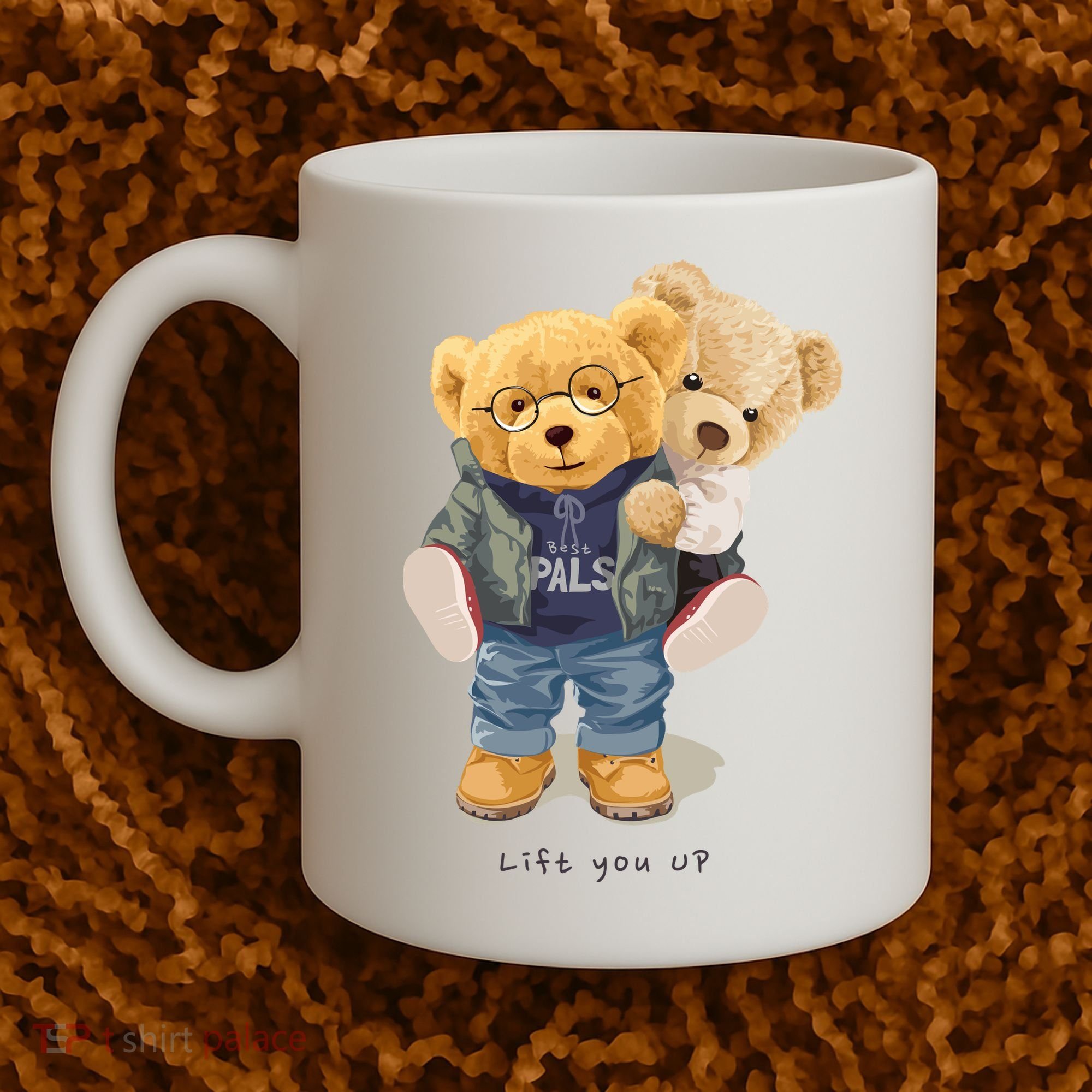 Cute Teddy Bear Lift You Up Coffee Mug
