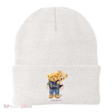 Cute Teddy Bear Lift You Up Beanie