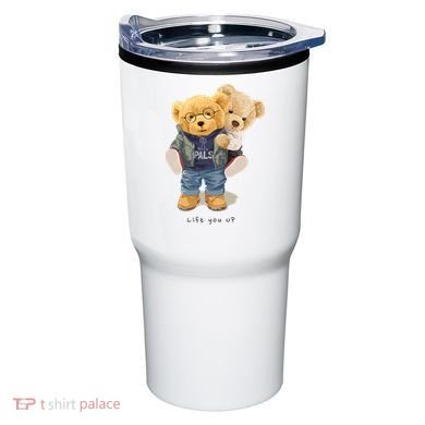 Cute Teddy Bear Lift You Up Tumbler