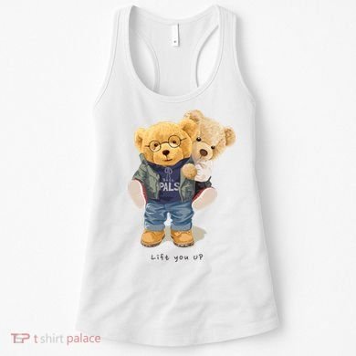 Cute Teddy Bear Lift You Up Women's Tank Top