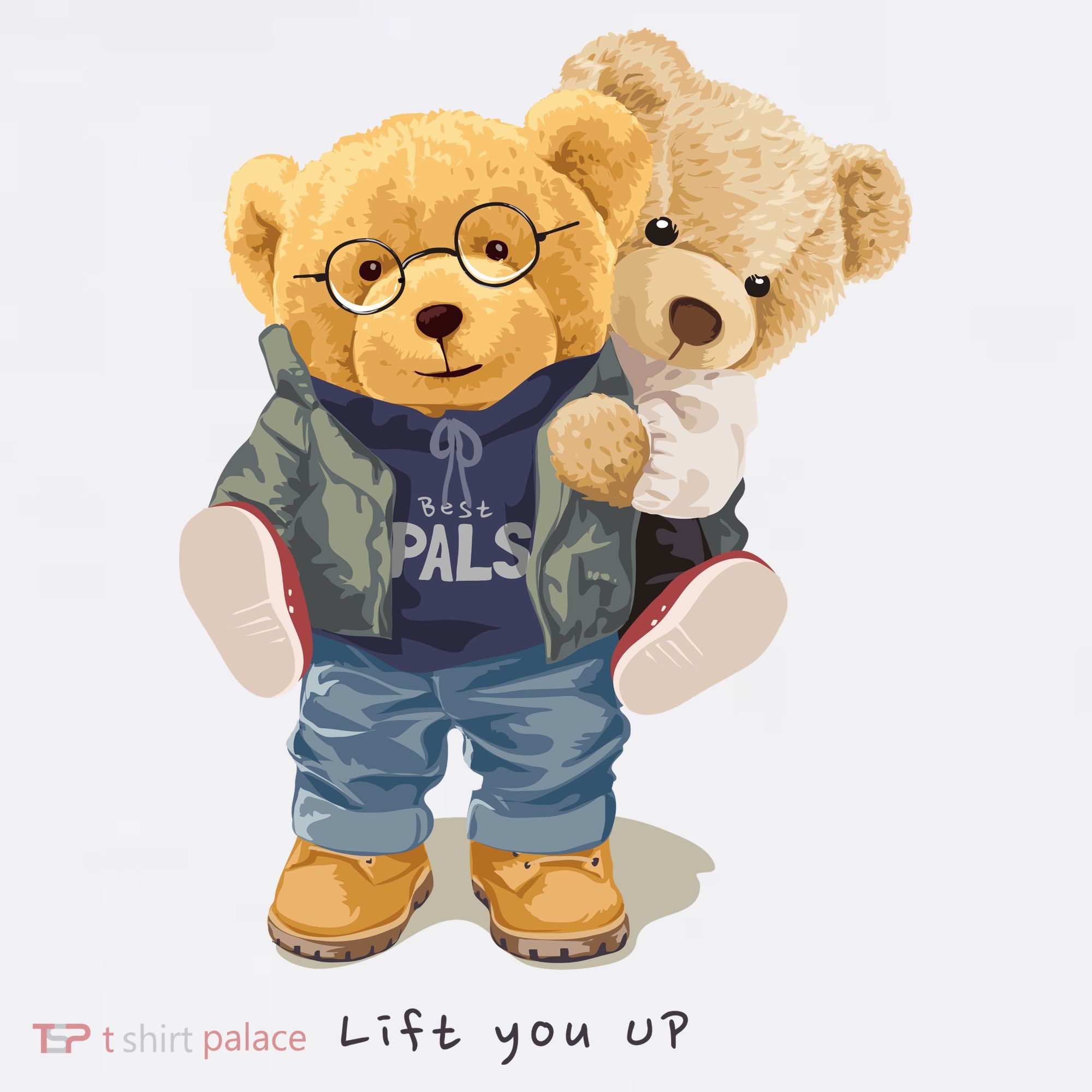Cute Teddy Bear Lift You Up Women's Tank Top