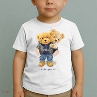 Cute Teddy Bear Lift You Up Toddler T-Shirt thumb 2