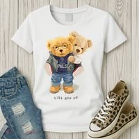 Cute Teddy Bear Lift You Up Women's T-Shirt thumb 3