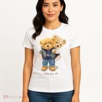 Cute Teddy Bear Lift You Up Women's T-Shirt thumb 4