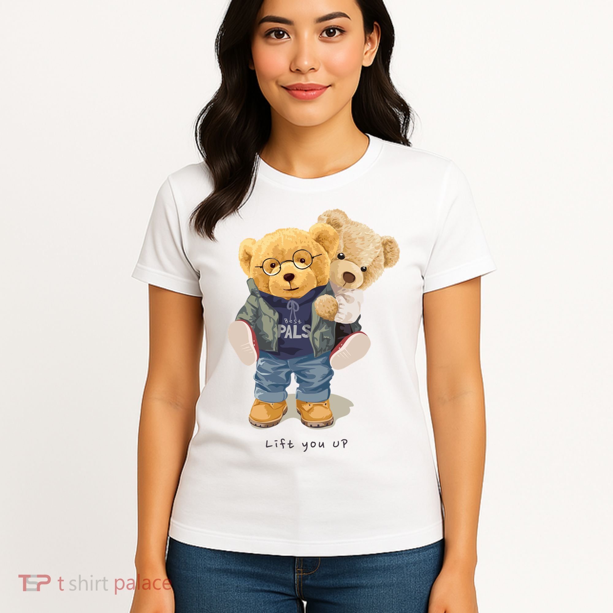 Cute Teddy Bear Lift You Up Women's T-Shirt