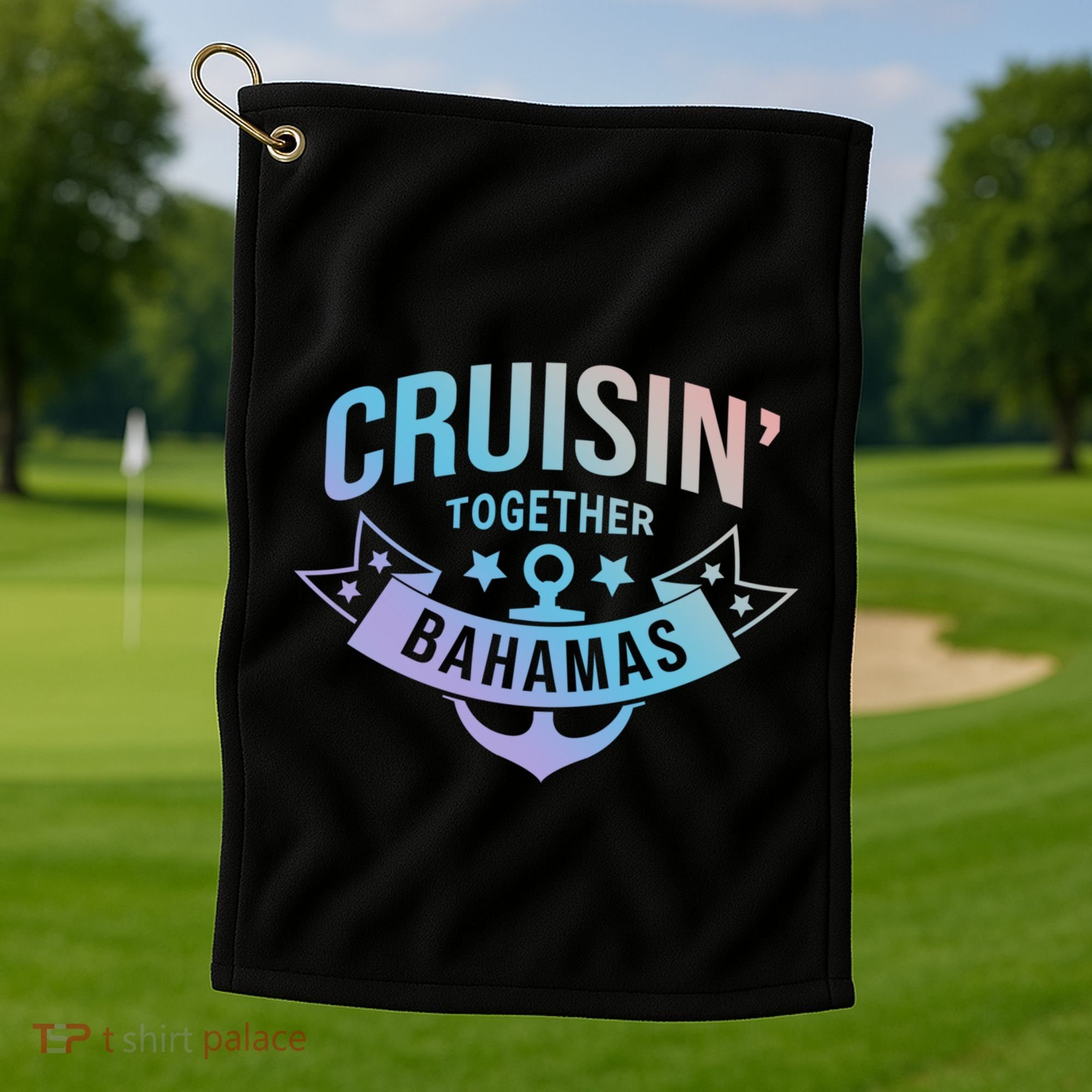 Cruisin Together Bahamas Gift Golf Towel