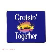 Cruisin Together Cruise Ship Vacation Couple Anniversary Cute Gift Mousepad thumb 0