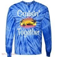 Cruisin Together Cruise Ship Vacation Couple Anniversary Cute Gift Tie-Dye Long Sleeve Shirt thumb 0