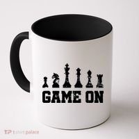 Chess Themed Chess Players With Chess Pieces Game On Coffee Mug thumb 0