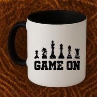 Chess Themed Chess Players With Chess Pieces Game On Coffee Mug thumb 2