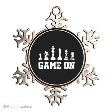 Chess Themed Chess Players With Chess Pieces Game On Ornament