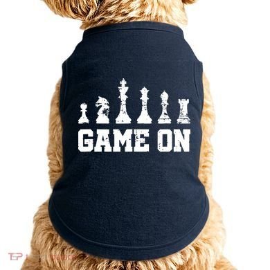 Chess Themed Chess Players With Chess Pieces Game On Doggie Tank